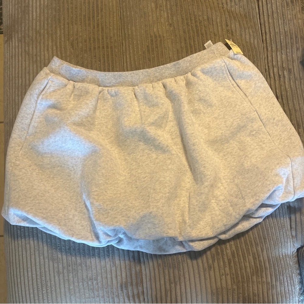 Offline By Aerie Cloud Fleece Bubble Skort Size Small NWT Gray Size XL - Picture 4 of 11